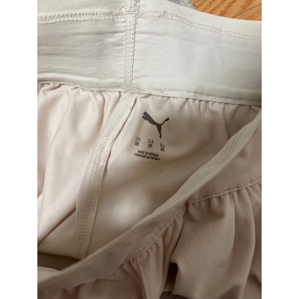 Puma Cloudspun Athletic Shorts XS Beige Cream - Picture 6 of 7